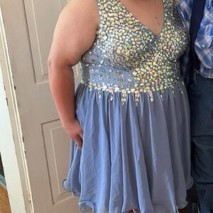 Blue homecoming dress